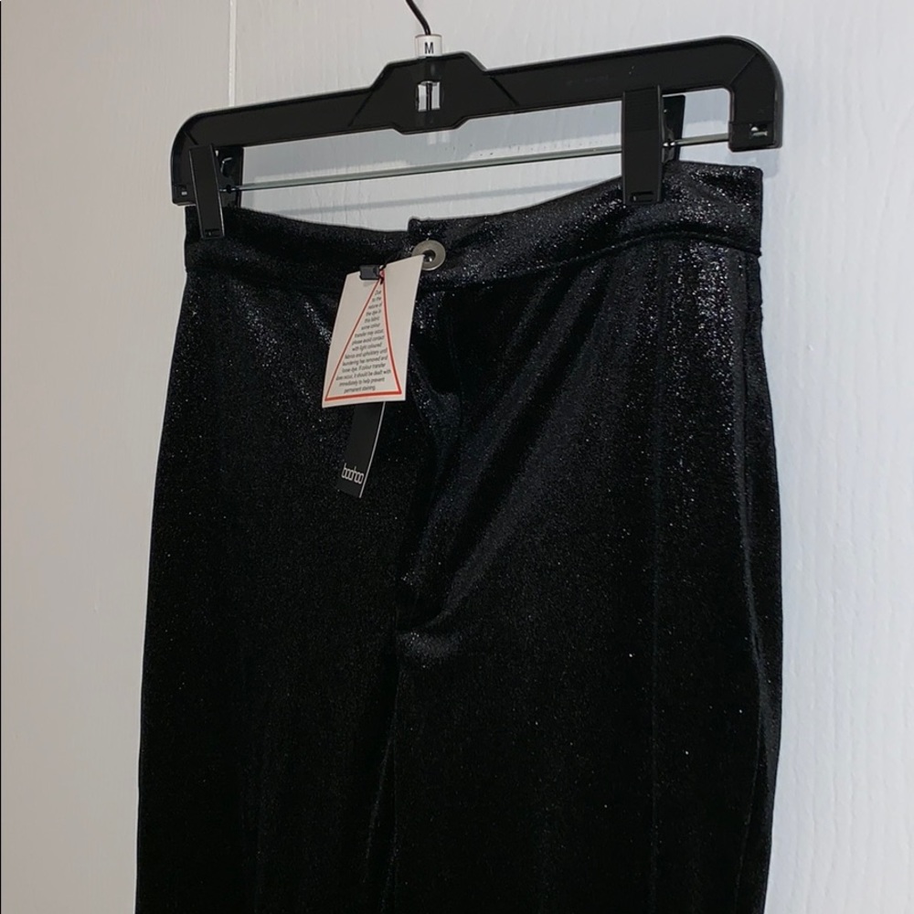 Stretch glitter velvet disco jeans
